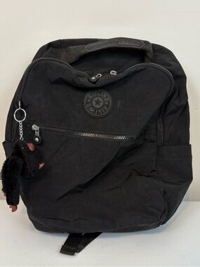 Kipling Black Everyday Backpack with Signature Monkey Charm